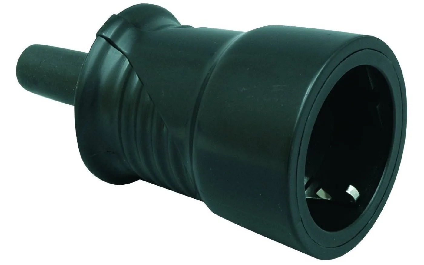 Skarvuttag, Utan lock, Svart, IP44