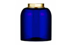 Reservdelar Fotogenlampor<Karlskrona Lampfabrik Skeppsholmenoljehus 10''' - Blått glas / Mässing