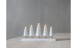 Star Trading Skog Adventsljusstake 24cm Vit* Visa Alla Adventsljusstakar|Adventsljusstakar 0-30 Cm