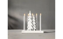 Star Trading Skog Adventsljusstake 27cm Vit* Visa Alla Adventsljusstakar|Adventsljusstakar 0-30 Cm