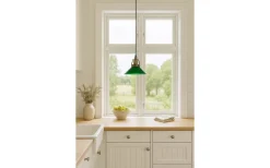 Cottex Skomakare Fönsterlampa 20cm Antik/Grön* Fönsterlampor