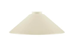 Karlskrona Lampfabrik Skomakarskärm 60/300 - Benvitt överfångsglas* Reservglas Och Reservdelar