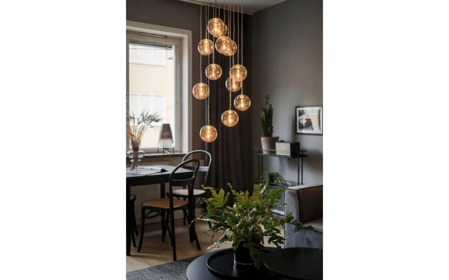 Globen Lighting Skyfall Taklampa 30cm 12xG4 Mässing/Amber* Vardagsrum|Kök & Matplats