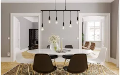 Kök & Matplats|Avlånga Taklampor<By Rydens Skyline Taklampa 110cm Svart