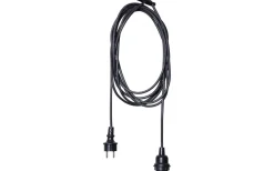 Sladdställ E27 Flex Outdoor 5m Svart IP44