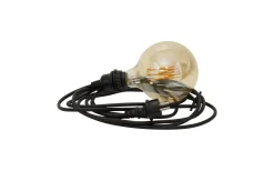 Sladdställ E27 Flex Outdoor 5m Svart IP44