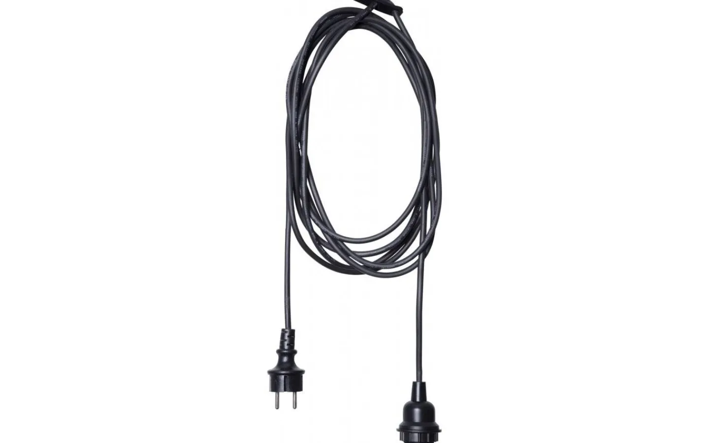 Star Trading Sladdställ E27 Flex Outdoor 2,5m Svart IP44* Utomhusdekorationer|Taklampor Utomhus