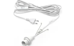 Konstsmide Sladdställ E14 5m med Brytare Vit* Sladdställ Med Sockel