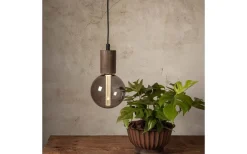 Star Trading Sladdställ E27 Slim 3,5m Brun/Svart* Sladdställ Med Sockel