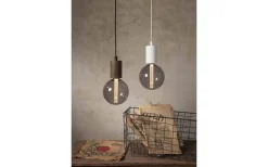 Star Trading Sladdställ E27 Slim 3,5m Vit/Grå* Sladdställ Med Sockel