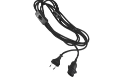 Sladdställ Med Sockel<PR Home Sladdställ E14 Textil 3,5m med brytare Svart