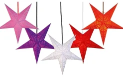 Visa Alla Julstjärnor|Julstjärnor Utan Sladd<Star Trading Sladdställ Lacy E14 Textilkabel 3,5m Röd