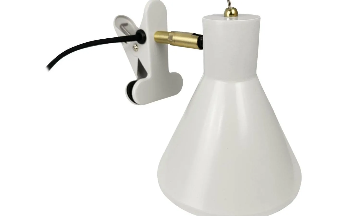 Klämlampor<Dyberg Larsen Sleep Klämlampa Blank Pärlvit/Antikmässing