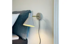 Läslampor<Dyberg Larsen Sleep Vägglampa Blank Beige/Antikmässing