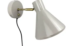 Läslampor<Dyberg Larsen Sleep Vägglampa Blank Beige/Antikmässing