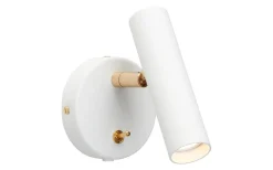 Belid Slender Vägglampa Vitstruktur/Mässing* Läslampor