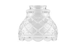 Karlskrona Lampfabrik Slipad klockskärm 60/130 - Klart rutslipat kristallglas* Reservglas Och Reservdelar