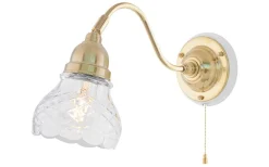 Karlskrona Lampfabrik Slipad klockskärm 60/130 - Klart rutslipat kristallglas* Reservglas Och Reservdelar