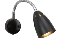 Sovrum|Läslampor<Belid Smilla Vägglampa Mattsvart