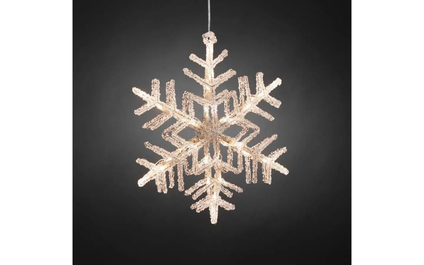 Konstsmide Snöflinga 30cm Varmvit* Julpynt Inomhus