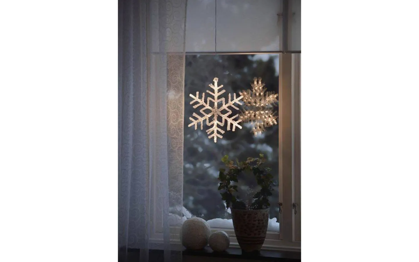 Konstsmide Snöflinga 30cm Varmvit* Julpynt Inomhus