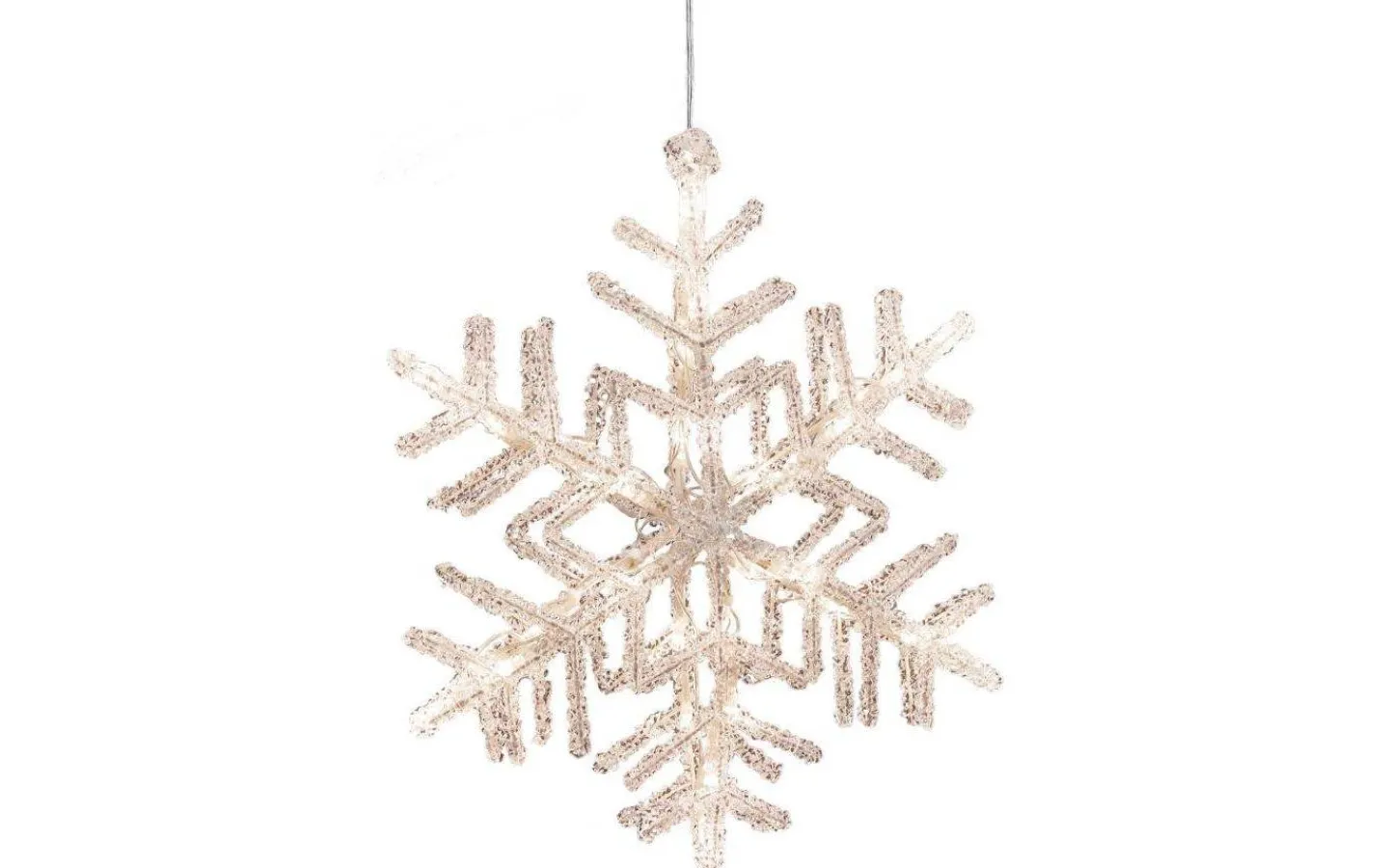 Konstsmide Snöflinga 30cm Varmvit* Julpynt Inomhus