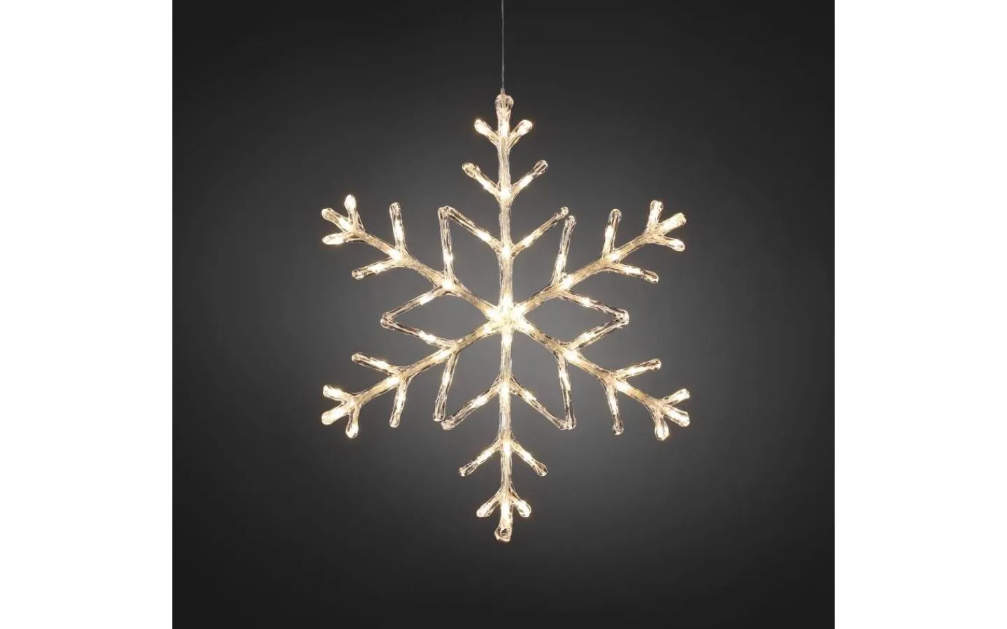 Julpynt Utomhus<Konstsmide Snöflinga 60cm Varmvit IP44