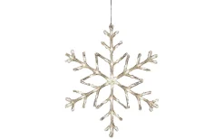 Julpynt Utomhus<Konstsmide Snöflinga 60cm Varmvit IP44