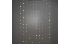 Konstsmide Snöglans Gardinslinga 135x180cm Amber LED vita stjärnor USB* Ljusgardiner Och Istappsslingor