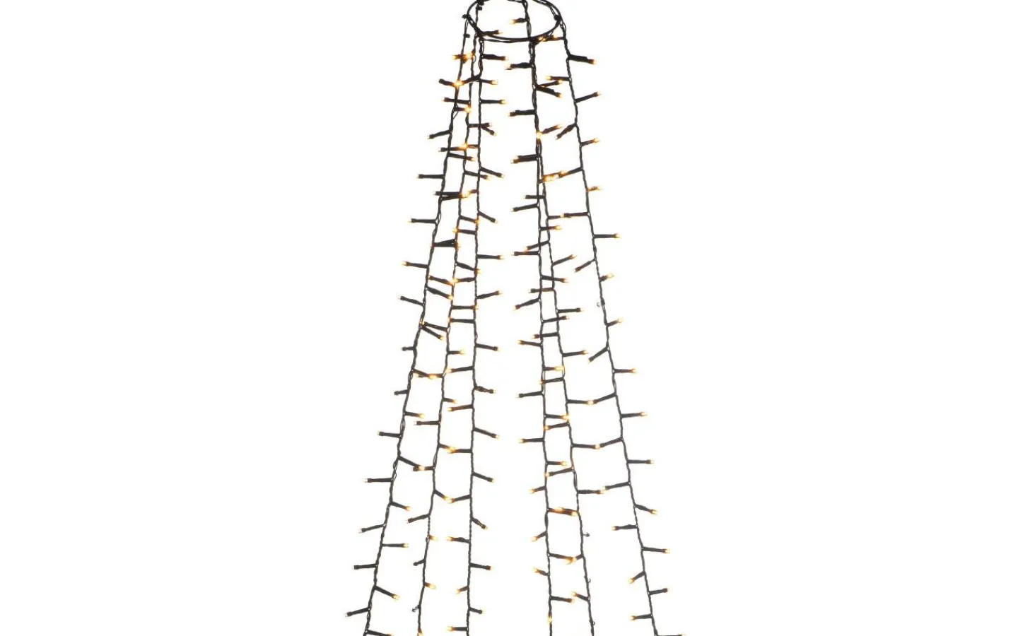 Julgransbelysning<Konstsmide Snömagi Julgransslinga 2,4m Cluster Amber LED IP44