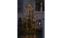 Julgransbelysning<Konstsmide Snömagi Julgransslinga 2,4m Cluster Amber LED IP44