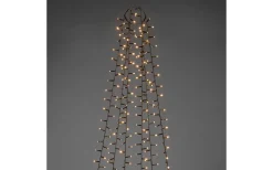 Julgransbelysning<Konstsmide Snömagi Julgransslinga 2,4m Cluster Amber LED IP44