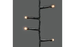 Julgransbelysning<Konstsmide Snömagi Julgransslinga 2,4m Cluster Amber LED IP44