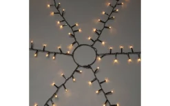 Julgransbelysning<Konstsmide Snömagi Julgransslinga 2,4m Cluster Amber LED IP44