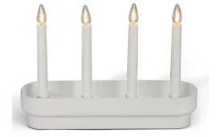 Visa Alla Adventsljusstakar|Adventsljusstakar 0-30 Cm<Konstsmide Snöängel Adventsljusstake 23cm Vit