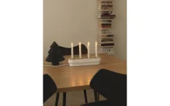 Visa Alla Adventsljusstakar|Adventsljusstakar 0-30 Cm<Konstsmide Snöängel Adventsljusstake 23cm Vit