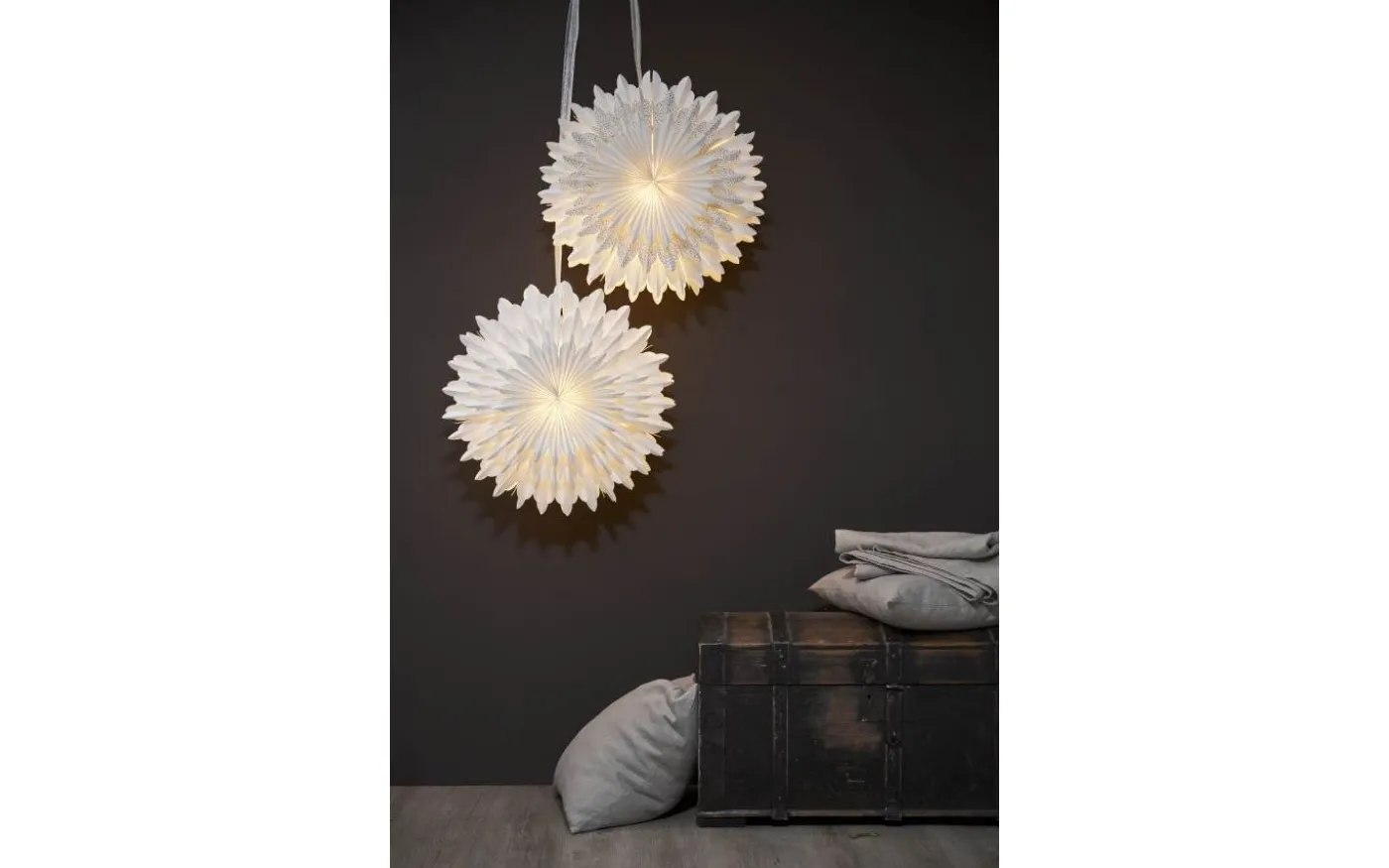 Snow Julstjärna 53cm Vit