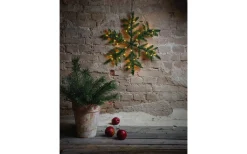 Snowflake Batteridriven Krans 63cm LED Grön IP44