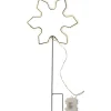 Batteri Julpynt Utomhus<Star Trading Snowflake Batteridriven Utomhusdekoration Neon Vit IP44