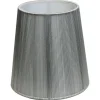 Oriva Snöre Lampskärm Ø17cm Silver* Enfärgade Runda Lampskärmar