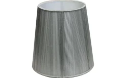 Oriva Snöre Lampskärm Ø17cm Silver* Enfärgade Runda Lampskärmar