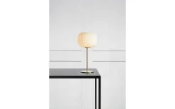 Sovrum|Bordslampor<Markslojd Sober Bordslampa 50cm Vit/Mässing