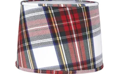 PR Home Sofia Lampskärm Ø25cm Ruta Vit* Mönstrade Lampskärmar