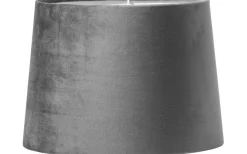 Enfärgade Runda Lampskärmar<PR Home Sofia Lampskärm Sammet Ø20cm Grå