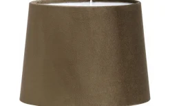 Enfärgade Runda Lampskärmar<PR Home Sofia Lampskärm Sammet Ø20cm Brun