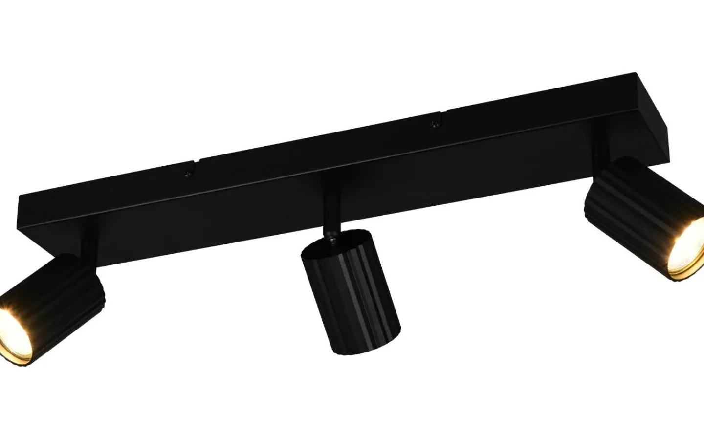 Trio Lighting Soka Spotlight 3-delad GU10 mattsvart* Avlånga Takspotlights|Takspot Med 3 Lampor