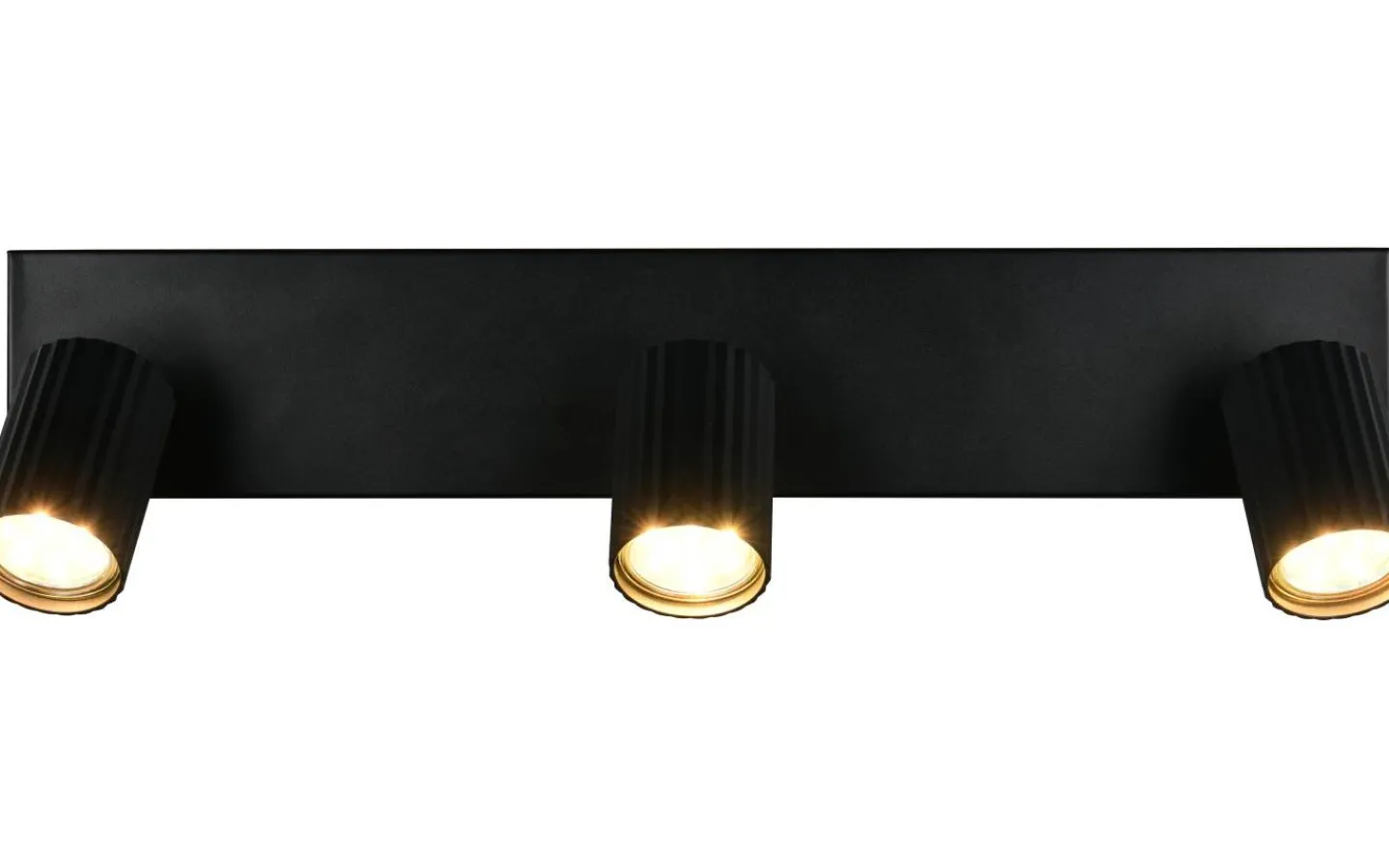 Trio Lighting Soka Spotlight 3-delad GU10 mattsvart* Avlånga Takspotlights|Takspot Med 3 Lampor