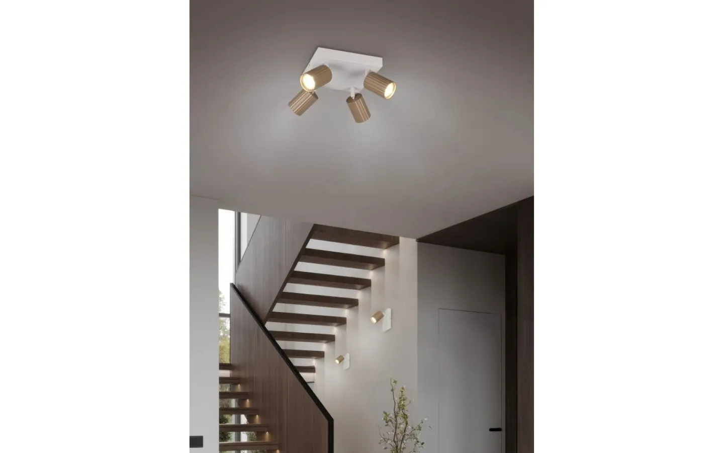 Takspot Med Minst 4 Lampor<Trio Lighting Soka Spotlight 4-delat GU10 kaffe/varmgrå