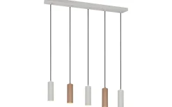 Avlånga Taklampor<Trio Lighting Soka Takpendel 5-delad GU10 kaffe/varmgrå
