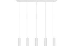 Trio Lighting Soka Takpendel 5-delad GU10 matt vit* Avlånga Taklampor